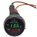 Digital Meter Monitor 3in1 LED USB Car Charger